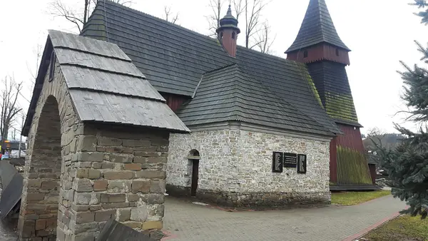 Holzkirche St. Simon und Judas in Białka Tatrzańska, 3. Febr. 2020
