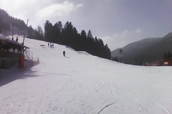 Piste damée de La Bresse-Hohneck, février 2018