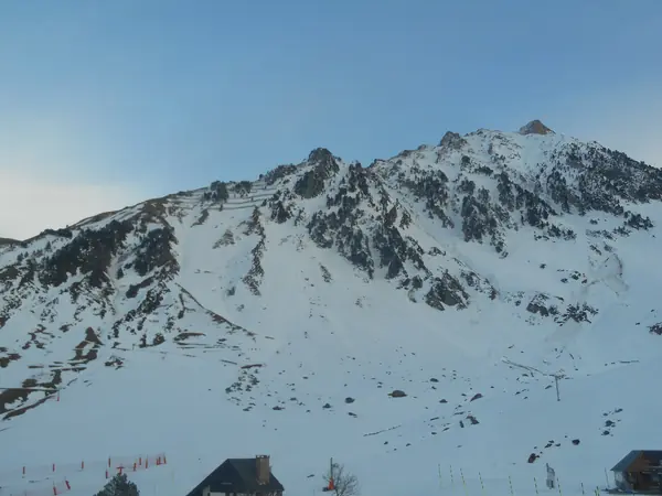 Sommets enneigés dominant La Mongie, décembre 2019