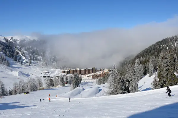 Plagne Bellecôte vue depuis Belle Plagne, février 2018