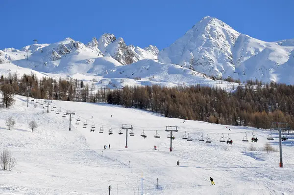 Roc du Grand Renard et Aiguille Grive, télésiège de Charmettoger, février 2018
