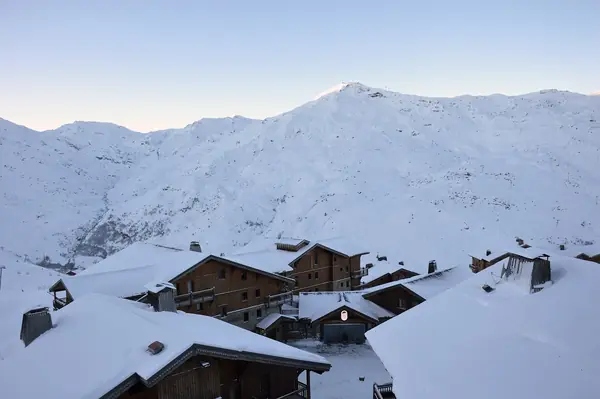 Pointe de la Masse à l'aube depuis Reberty 2000, janvier 2022