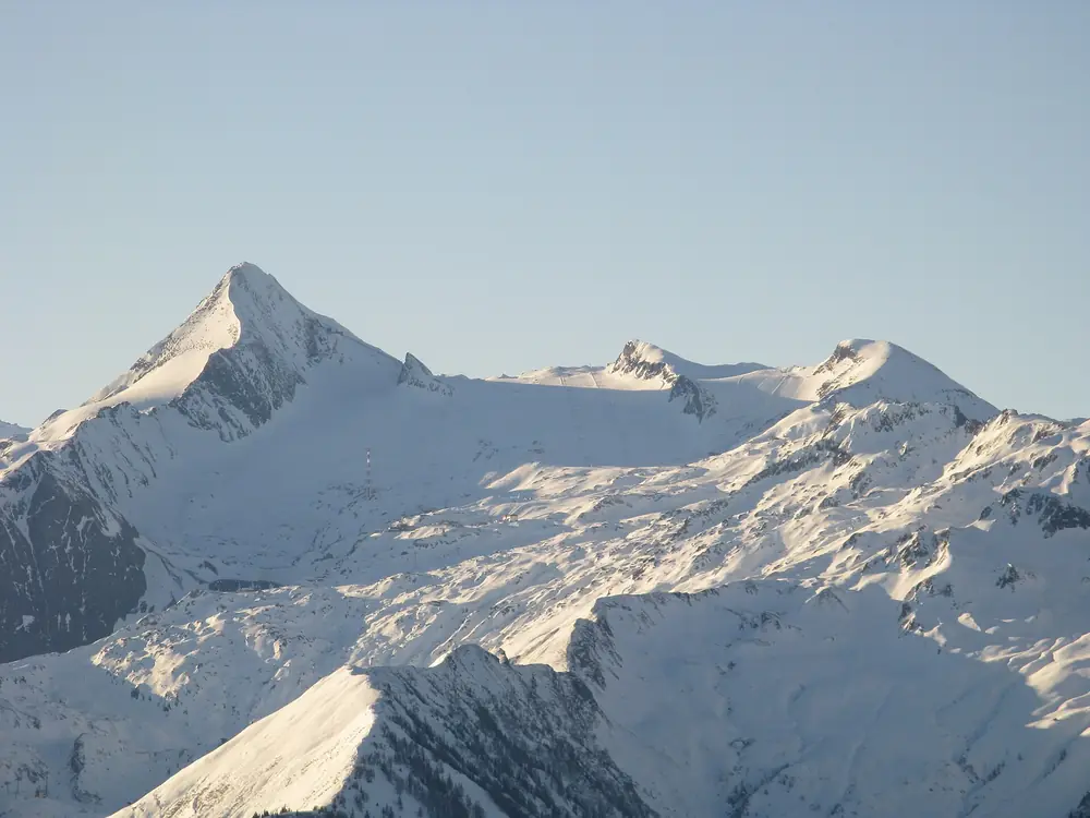 Pic du Kitzsteinhorn et domaine skiable, janvier 2009