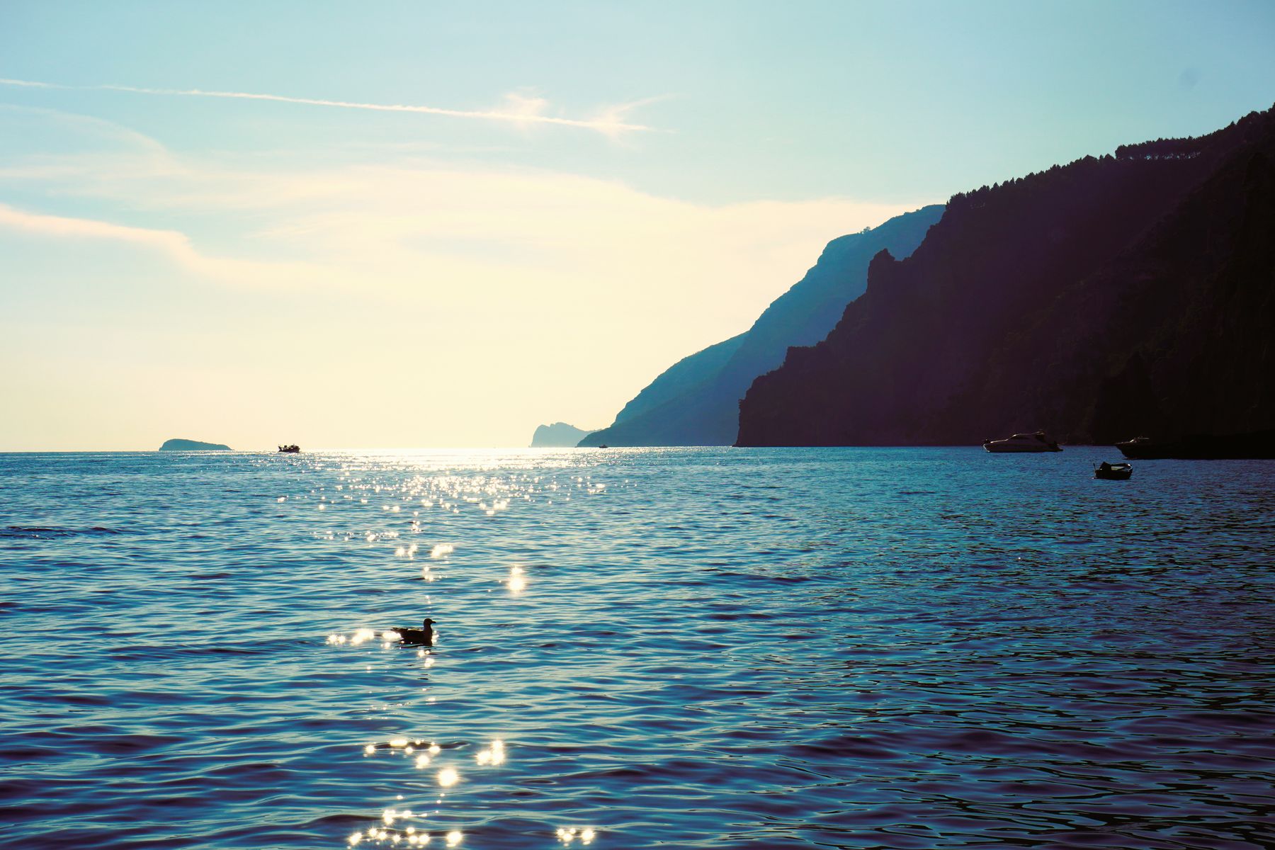 les couchers de soleil sur la mer